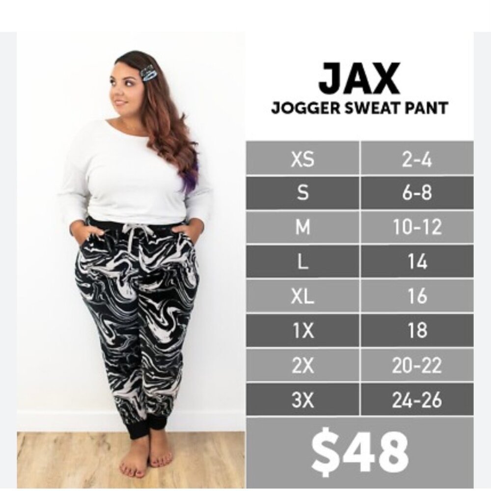 LuLaRoe JAX Jogger Pants NWT - Picture 5 of 5